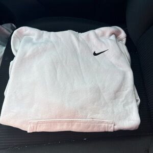Nike White Hoodie with Drawstring